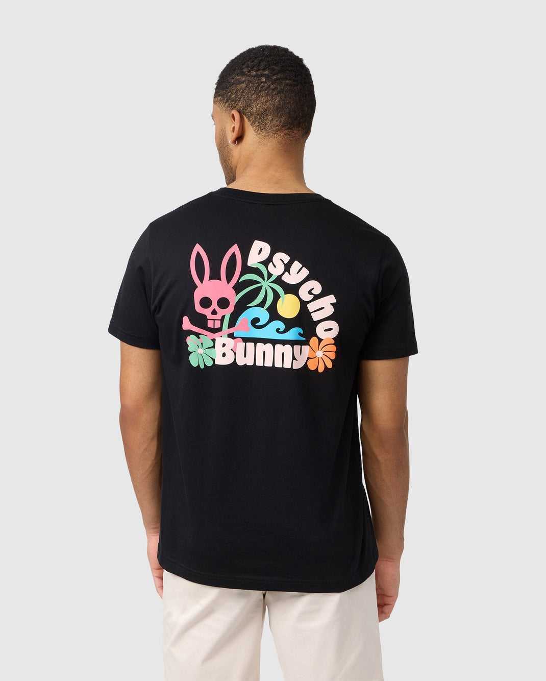 Tees Psycho Bunny Mentz Graphic Tee Noir Homme | IXT-81532983